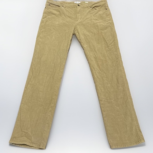 Peter Millar Corduroy Pants Mens 38x33 Brown Tan Preppy Flat Front Classic - Picture 1 of 7